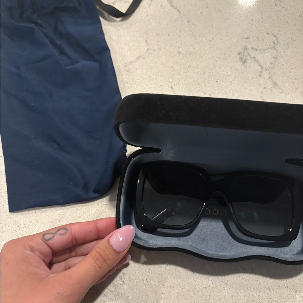 Gucci Black Sunglasses with Case